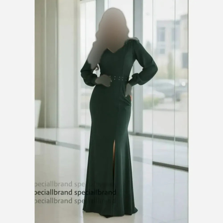ماکسی نیازه جنس دالقیچ نگین دار قد 160 سایز بزرگ