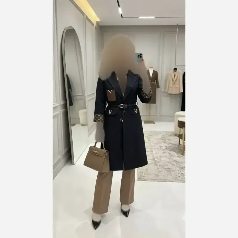 مانتو کتی پاییزه بلند مازراتی کجراه شیک و مزون دوز
