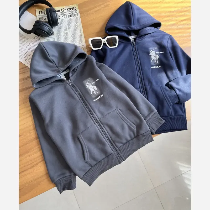 سوییشرت بچگانه پسرانه توخز کلاهدار وارداتی مناسب 4 تا 8 سال