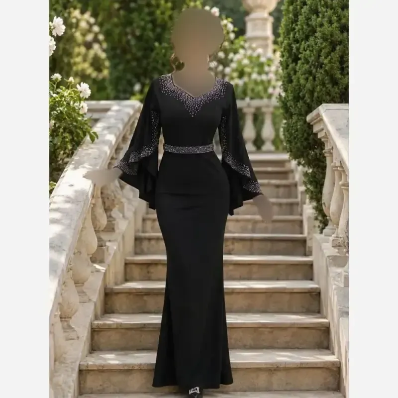 پیراهن زنانه فرشته کرپ جنس کرپ دالقیچ قد 150