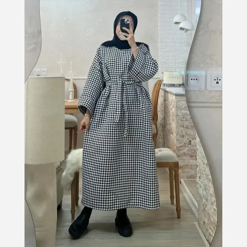 کفتان زنانه مدل زارا جنس پیردوپیل رنگ مشکی فری سایز
